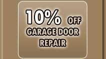 10% off garage door repair